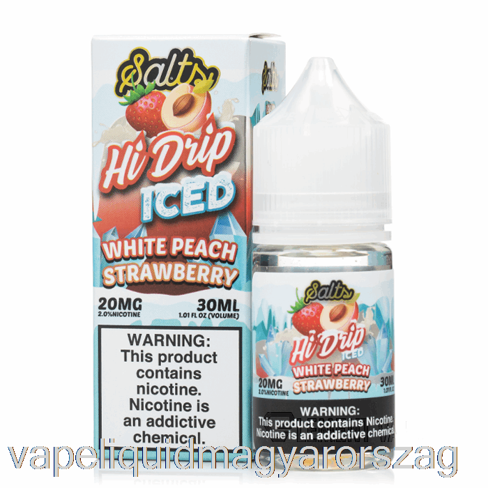 Jeges Fehér Barack Eper - Csepegtető Sók - 30 Ml 50 Mg Vape Toll